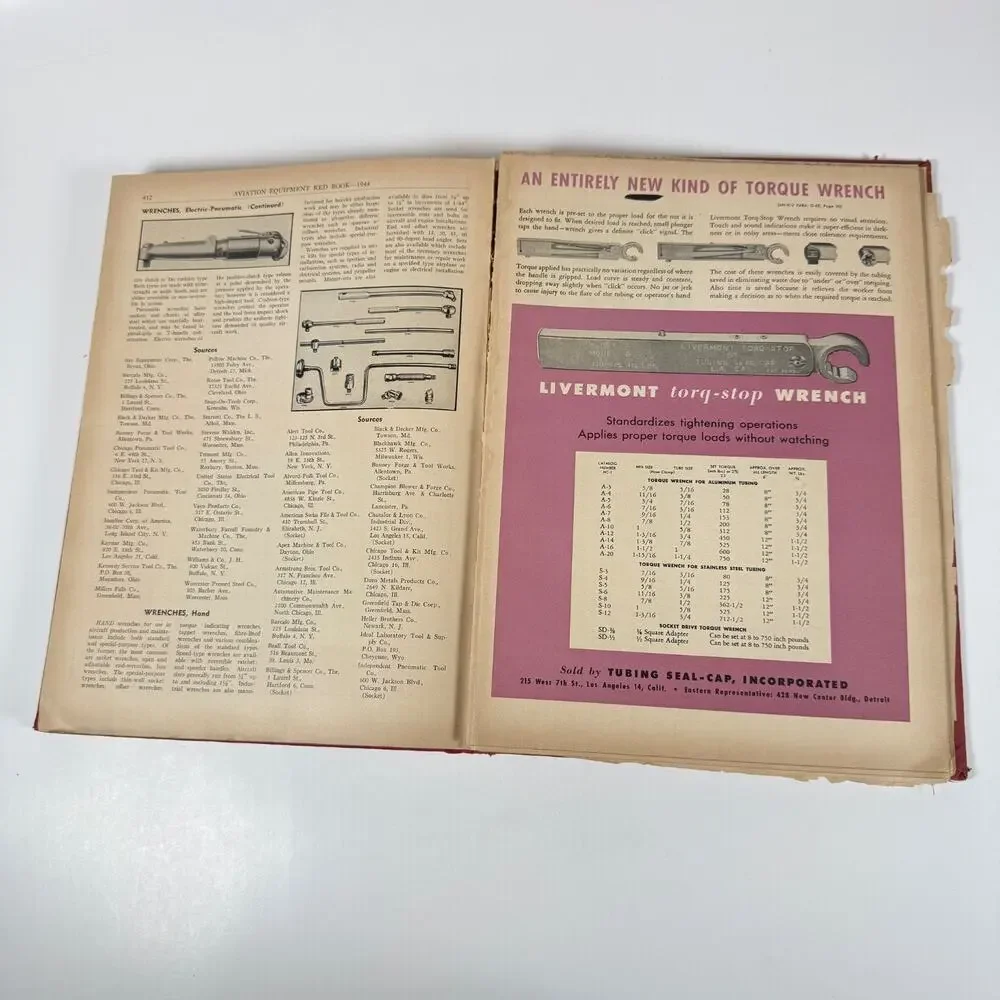 Aviation Equipment Red Book by John Regan 1944 Vintage book